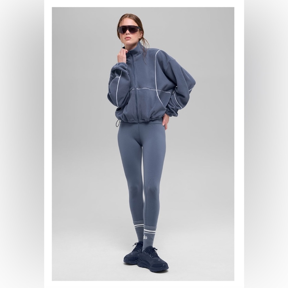 ❌SOLD❌NWT, Alo Yoga Game Time Polar Fleece Full-Zip Jacket (Size M) - Picture 2 of 7